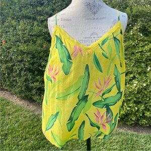 Tropical Print Breezy Tank